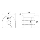Втулка заднего стабилизатора D=12 TOYOTA VitzPatz 4WD <b>SAT ST-48815-22011</b>