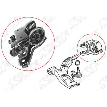Сайлентблок перед. рычага задний Honda CR-V RE 07- / RM 12- лев. <b>SAT ST-51396-SWA-E02</b>