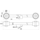 Тяга задняя продольная нижняя HONDA HR-V прав. <b>SAT ST-52370-S2H-000</b>