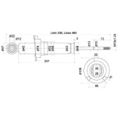 Стойка задняя HONDA CIVIC 01- лев.=прав. <b>SAT ST-52611-S6A-N03</b>