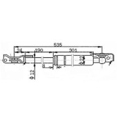 Амортизатор задней двери TOYOTA CALDINA / CARINA E WAG 93-97 прав. <b>SAT ST-68950-05030</b>