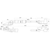 Амортизатор крышки багажника TOYOTA IPSUM ##M2# 01-09 лев. <b>SAT ST-68960-44070</b>