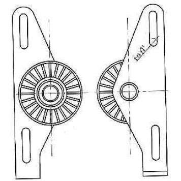 Натяжитель приводного ремня RENAULT CLIO / LAGUNA / LOGAN / MEGANE / SANDERO / SCENIC / SYMBOL 1,4 / 1,6 (8кл.) 97- <b>SAT ST-8200192843</b>
