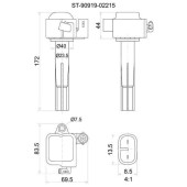 Катушка свечи TOYOTA 1MZ-FE / 2MZ-FE MCV2# 96-01, 1MZ-FE MCX10 96- (3) <b>SAT ST-90919-02215</b>