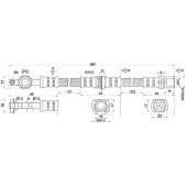 Шланг тормозной передний (Таиланд) TOYOTA CARINA ED / CELICA / CORONA EXIV 89-94 лев.=прав. <b>SAT ST-90947-02983</b>