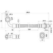 Шланг тормозной передний (Таиланд) TOYOTA LAND CRUISER 99- лев.=прав. <b>SAT ST-90947-02B48</b>