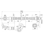 Шланг тормозной передний (Таиланд) TOYOTA ALPHARD / ESTIMA / PREVIA / TARAGO 99- прав. <b>SAT ST-90947-02B96</b>