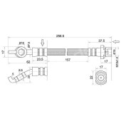 Шланг тормозной задний (Таиланд) TOYOTA COROLLA / FIELDER / RUNX / ALLEX / MATRIX / OPA / VISTA / ARDEO / WILL / VOLTZ <b>SAT ST-90947-02C50</b>