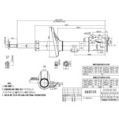 Стойка передняя CHEVROLET / DAEWOO AVEO / KALOS 03- лев. <b>SAT ST-96653231</b>