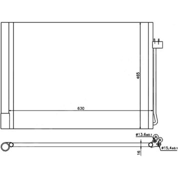 Радиатор кондиционера BMW X5 E70 / X6 E71 07- <b>SAT ST-BW70-394-0</b>