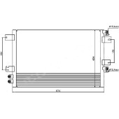 Радиатор кондиционера CHRYSLER SEBRING / DODGE AVENGER / JOURNEY 2.4 / 2.7 / 3.5 07- / / JEEP COMPAS / PATRIOT <b>SAT ST-CR57-394-0</b>