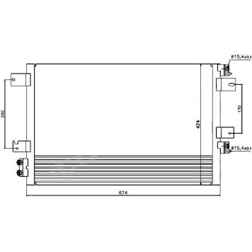 Радиатор кондиционера CHRYSLER SEBRING / DODGE AVENGER / JOURNEY 2.4 / 2.7 / 3.5 07- / / JEEP COMPAS / PATRIOT <b>SAT ST-CR57-394-0</b>