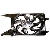 Диффузор радиатора в сборе RENAULT LOGAN 1.6 08- с кондиционером <b>SAT ST-DC01-201-C0</b>