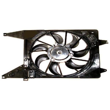 Диффузор радиатора в сборе RENAULT LOGAN 1.6 08- с кондиционером <b>SAT ST-DC01-201-C0</b>