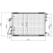 Радиатор кондиционера RENAULT LOGAN 05-08 <b>SAT ST-DC01-394-0</b>