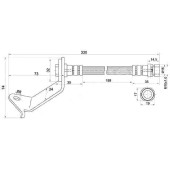 Шланг тормозной задний (Таиланд) MAZDA TRIBUTE / FORD ESCAPE / MAVERICK 00- прав. <b>SAT ST-EC01-43-81XA</b>
