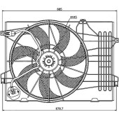 Диффузор радиатора в сборе HYUNDAI TUCSON 04-09 / KIA SPORTAGE 04-09 2,0i / 2,0d <b>SAT ST-HN50-201-0</b>
