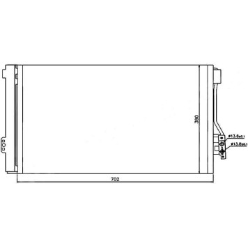 Радиатор кондиционера MERCEDES VITO W469 03-07 <b>SAT ST-MB69-394-0</b>