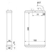 Радиатор отопителя салона MITSUBISHI LANCER CEDIA CS 00-03 <b>SAT ST-MBW4-395-0</b>