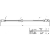 Шланг тормозной задний (Таиланд) MITSUBISHI PAJERO / MONTERO 00- лев.=прав. <b>SAT ST-MR407251</b>
