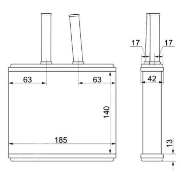 Радиатор отопителя салона MAZDA DEMIO DW# 96-02 <b>SAT ST-MZ50-395-0</b>