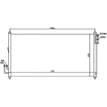 Радиатор кондиционера NISSAN MURANO #Z50 03-08 <b>SAT ST-NS77-394-0</b>