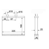 Радиатор отопителя салона NISSAN SUNNY B15 / BLUEBIRD SYLPHY / AD / WINGROAD Y11 98-05 <b>SAT ST-NY11-395-0</b>