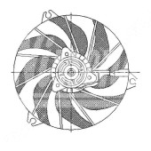 Диффузор радиатора в сборе PEUGEOT 206 98-05 <b>SAT ST-PG26-201-0</b>