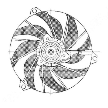 Диффузор радиатора в сборе PEUGEOT 206 98-05 <b>SAT ST-PG26-201-0</b>