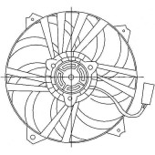 Диффузор радиатора в сборе PEUGEOT 307 01-06 <b>SAT ST-PG37-201-0</b>