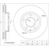 Диск тормозной передний MAZDA MPV LW# 2WD 99-03, Xedos-9 TA 96- <b>SAT ST-T002-33-25XA</b>