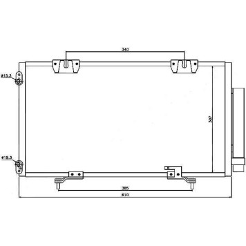Радиатор кондиционера TOYOTA AVENSIS #T22# 97-02 <b>SAT ST-TY02-394-0</b>