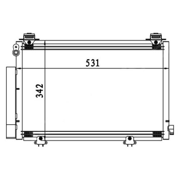 Радиатор кондиционера TOYOTA bB NCP3# 00-05 <b>SAT ST-TY10-394-0</b>