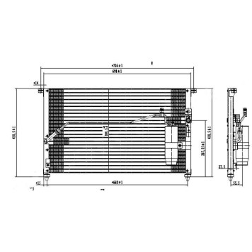 Радиатор кондиционера Toyota MARK / CHASER / CRESTA #X9# 92-96 <b>SAT ST-TY13-394-0</b>