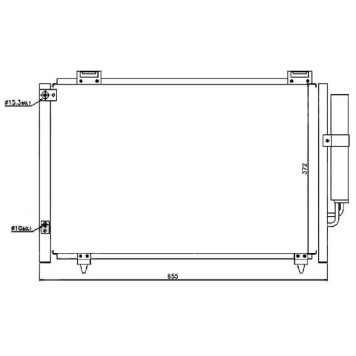 Радиатор кондиционера TOYOTA COROLLA 00-06 EURO / RUNX / ALLEX 04-06 / AVENSIS ##T25# 1 / 3ZZ 03-08 <b>SAT ST-TY28-394-A0</b>