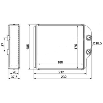 Радиатор отопителя салона TOYOTA CORONA / CARINA / CALDINA 92-02 #T21# / IPSUM / GAIA #XM1# 96-01 толщина 36 <b>SAT ST-TY45-395-0</b>