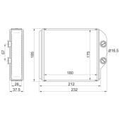 Радиатор отопителя салона TOYOTA CORONA / CARINA / CALDINA 92-02 #T21# / IPSUM / GAIA #XM1# 96-01 толщина 26 <b>SAT ST-TY45-395-A0</b>