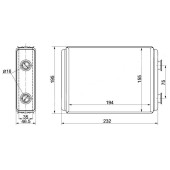 Радиатор отопителя салона TOYOTA HIACE REGIUS / TOURING 99-02 <b>SAT ST-TY73-395-0</b>