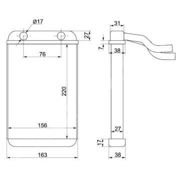 Радиатор отопителя салона TOYOTA LAND CRUISER PRADO 90 / SURF 185 96-02 <b>SAT ST-TY89-395-0</b>