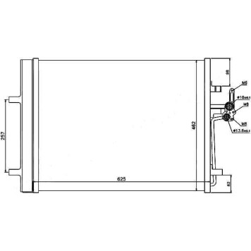 Радиатор кондиционера VOLVO S80 II / XC70 / S60 / V60 / V70 06- / FORD MONDEO / S-MAX / LR FREELANDER II / EVOQUE <b>SAT ST-VL08-394-0</b>