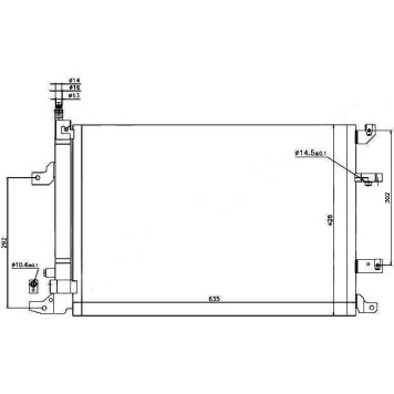Радиатор кондиционера VOLVO S60 / S80 / XC70 05- <b>SAT ST-VL10-394-A0</b>