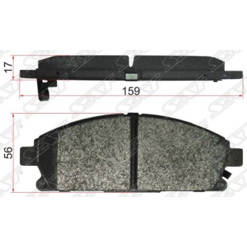 Колодки тормозные перед NISSAN X-TRAIL / TERRANO / ELGRAND D50 <b>SAT ST-AY040-NS087</b>