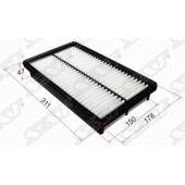 Фильтр воздушный MAZDA 626 97-02 / MAZDA 6 02- <b>SAT ST-RF4F-13-Z40 -9A</b>