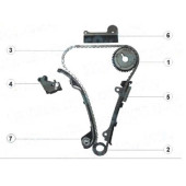 Комплект ГРМ NISSAN QG13 / QG15 / QG16 / QG18 98- (с верхним успокоителем) <b>SAT TK-NS209-A</b>