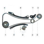 Комплект ГРМ NISSAN HR15 / 16 / 20DE NOTE / QASHQAI / TIIDA 04- <b>SAT TK-NS250-A</b>
