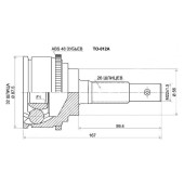 Шрус TOYOTA Camry / Scepter SXV1# 5S 92-96, LIFAN Solana 1,6 <b>SAT TO-012A</b>