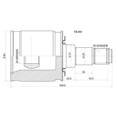 Шрус внутр.TY Land Cruiser 100 UZJ100 / HDJ101 98-07 <b>SAT TO-101</b>