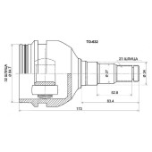Шрус внутренний (трипоид) Corona / Caldina 92- <b>SAT TO-632</b>