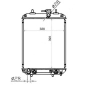 Радиатор TOYOTA PASSO / DAIHATSU BOON 1KR 04- <b>SAT TY00013</b>