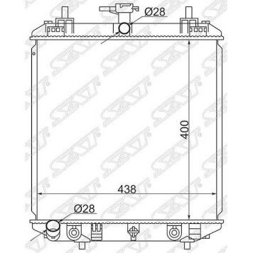 Радиатор TOYOTA PASSO SETTE 08-12 / DAIHATSU BOON LUMINAS 08- 3SZ <b>SAT TY00015</b>